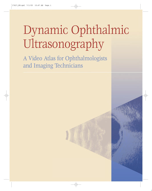 Dynamic Ophthalmic Ultrasonography 1st Edition by Finger PDF