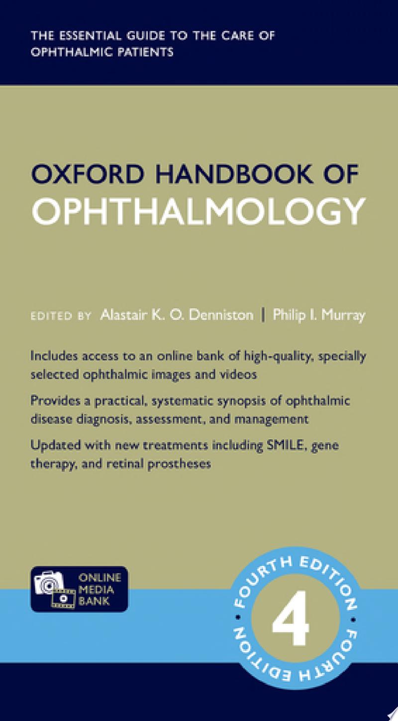Oxford Handbook of Ophthalmology 4th Edition by Oxford University Press PDF